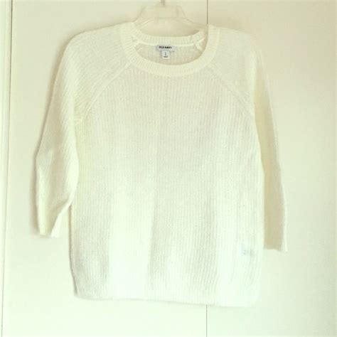 old navy white sweater|More.